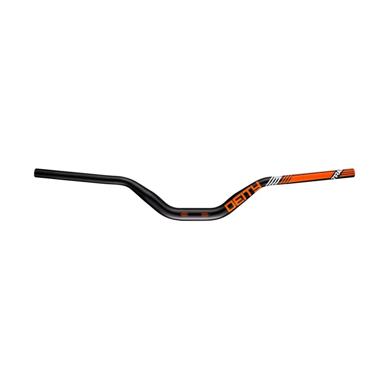 Deity Highside 760mm 31.8mm Bore 80mm Rise Aluminium Handlebar in Orange