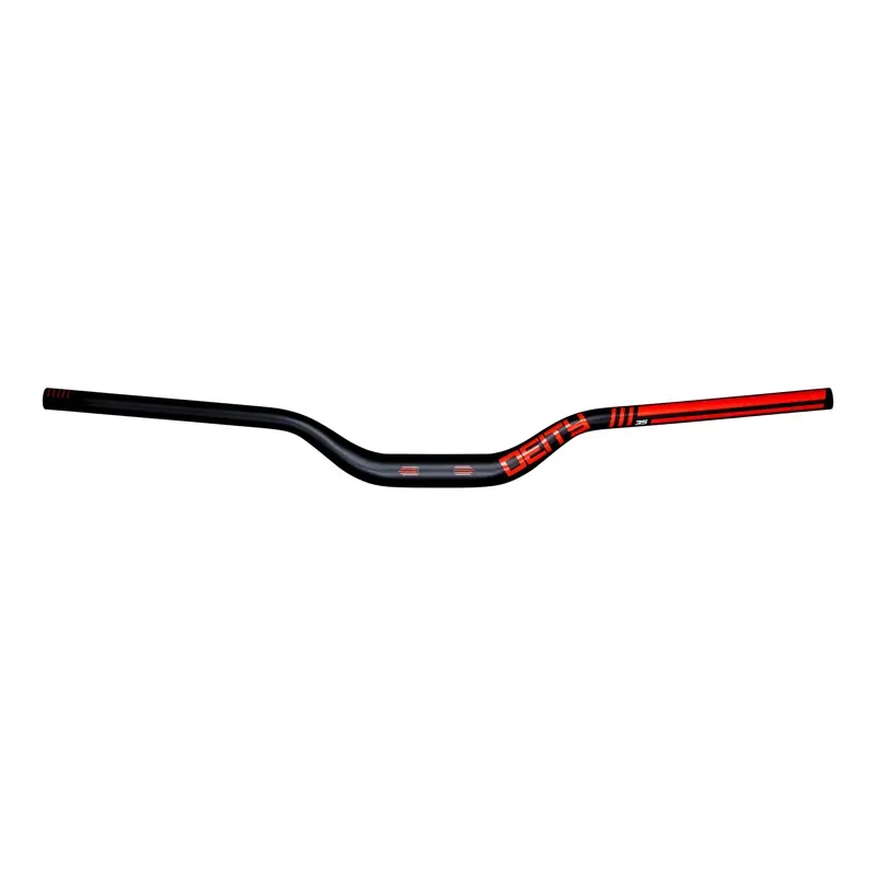 Deity Highside 800mm 35mm Bore 50mm Rise Aluminium Handlebar in Red