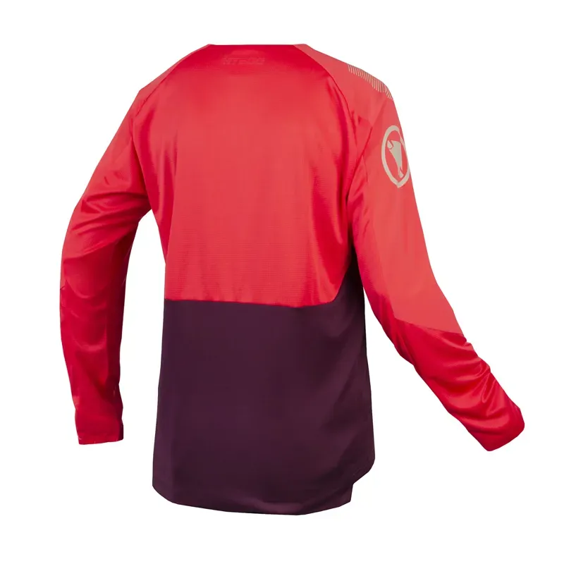 Endura MT500 Burner Long Sleeve Jersey in Aubergine-1