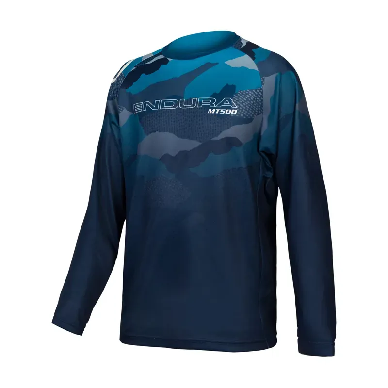 Endura MT500 JR Kids L/S Jersey Blue 7-8