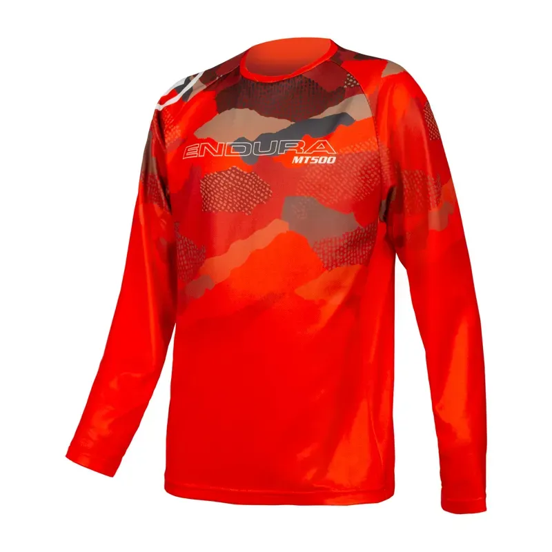 Endura MT500 JR Kids L/S Jersey Paprika 7-8