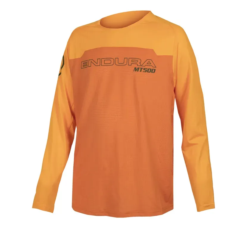 Endura MT500 JR Kids L/S Jersey Orange 9-10