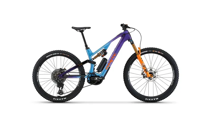Whyte ELyte Evo Stag Works Trail/Enduro eMountain Bike in Blurple Fade