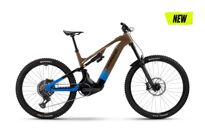 Haibike Hybe CF 9 Carbon E-MTB in Bronze/Azure/Black/Glossy
