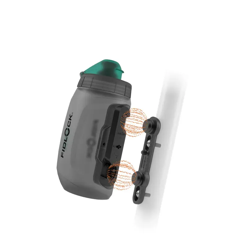 Fidlock Twist Bottle Anti-Bacterial Bike Base 750ml in Trans Black/Green