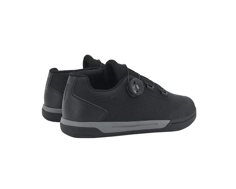 FLR Congo Pro Leather Flat Line Dial Shoes in Black-4