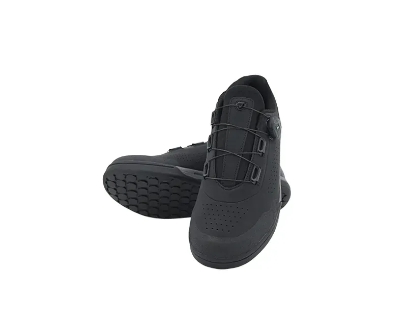 FLR Congo Pro Leather Flat Line Dial Shoes in Black-7