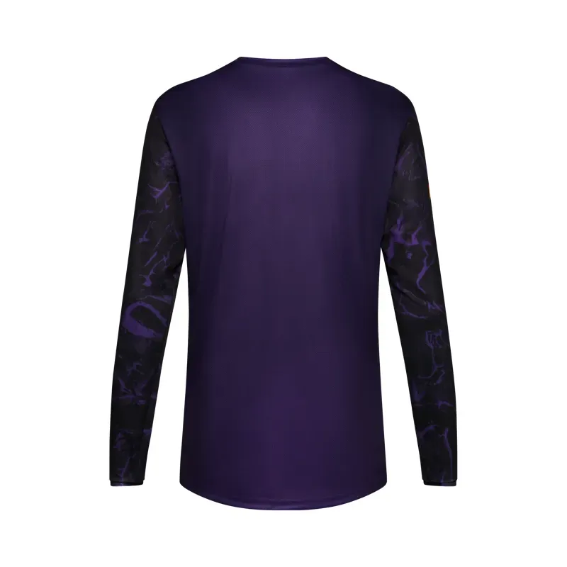 Fox Ranger Image Print Long Sleeve Jersey in Plum Purple-1
