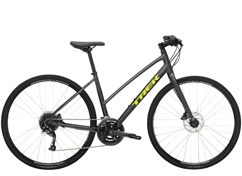 Trek FX 2 Disc Stagger Womens Hybrid Bike in Lithium Grey