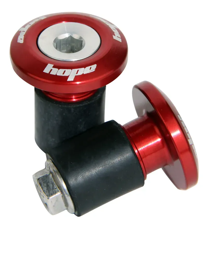 Hope Grip Doctor Handlebar Plugs in Red