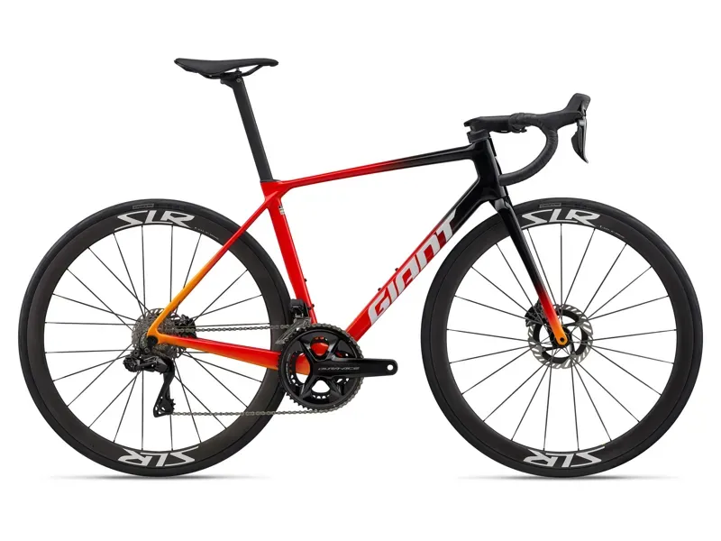 Giant TCR Advanced Pro Dura Ace Road Bike in Black/Rosso Corsa
