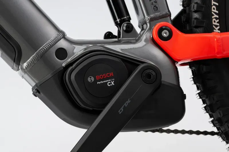 Haibike Allmtn 4 eMountain Bike in Silver/Red/Black Glossy-2