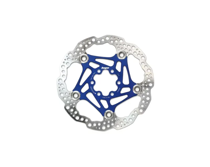 Hope Floating Disc Brake 160mm 6-Bolt Rotor in Blue