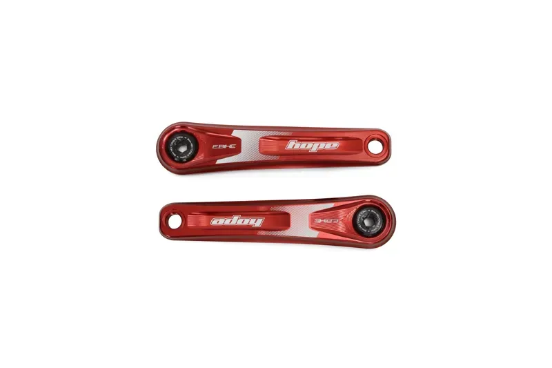 Hope E-Bike 155mm Narrow Crankset in Red
