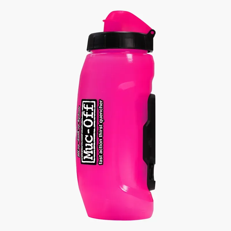 Muc-Off Fidlock Twist Bottle 450ml Pink With Base-1