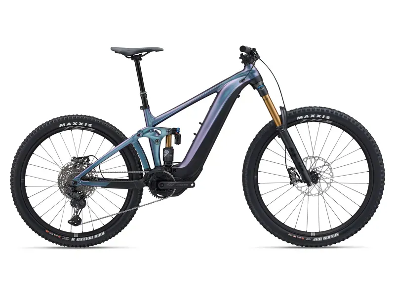 Giant Reign E+ 1 Electric Mountain Bike in Blue Dragonfly