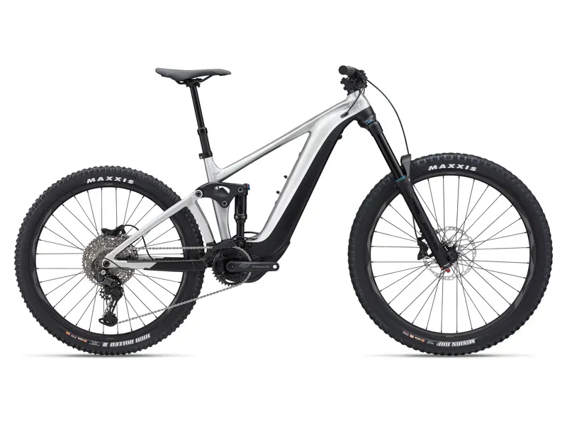 Giant Reign E+ 3 Electric Mountain Bike in Raw Aluminum
