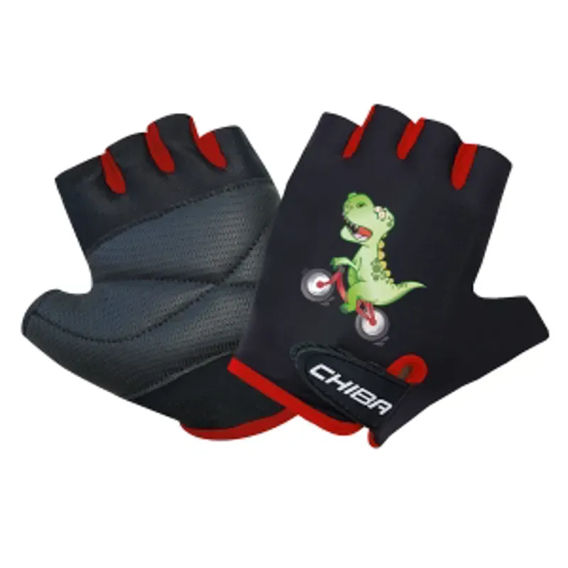 Chiba Kids Line Dinosaur Mitt In BLACK