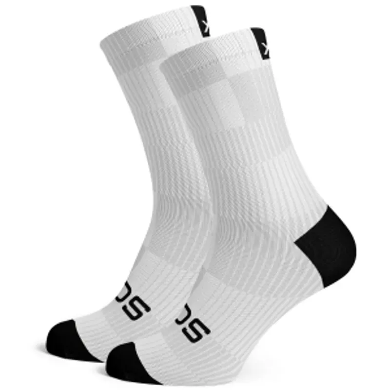 Sox Footwear Slight Minimalist Premium Crew Socks WHITE