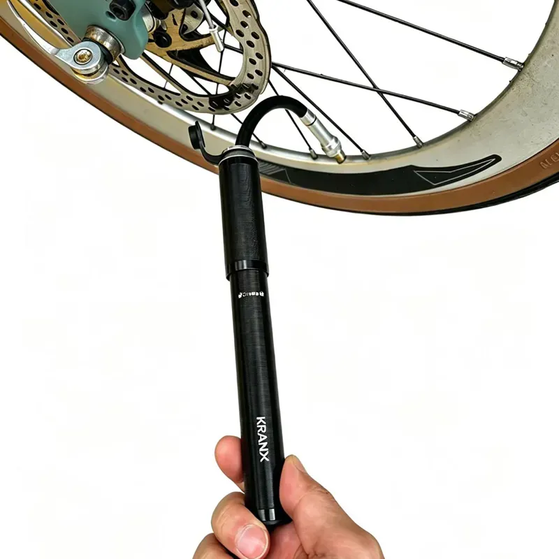 KranX Strato Road Alloy Mini Pump in Black-3