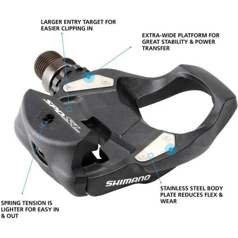 Shimano PD-RS500 SPD-SL Pedal Black 9/16 inches-1