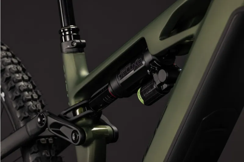 Cube Stereo Hybrid ONE44 HPC TM 800 eMountain Bike in Reed Green/Gills-6