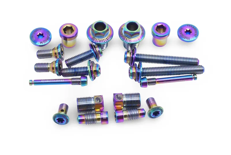 Framesandgear Titanium Full Replacement Bolt Kit For Shimano Oil Slick