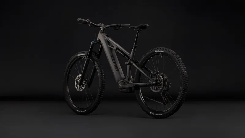 Cube Stereo Hybrid ONE44 HPC SLX 800 eMountain Bike in Blackline-1