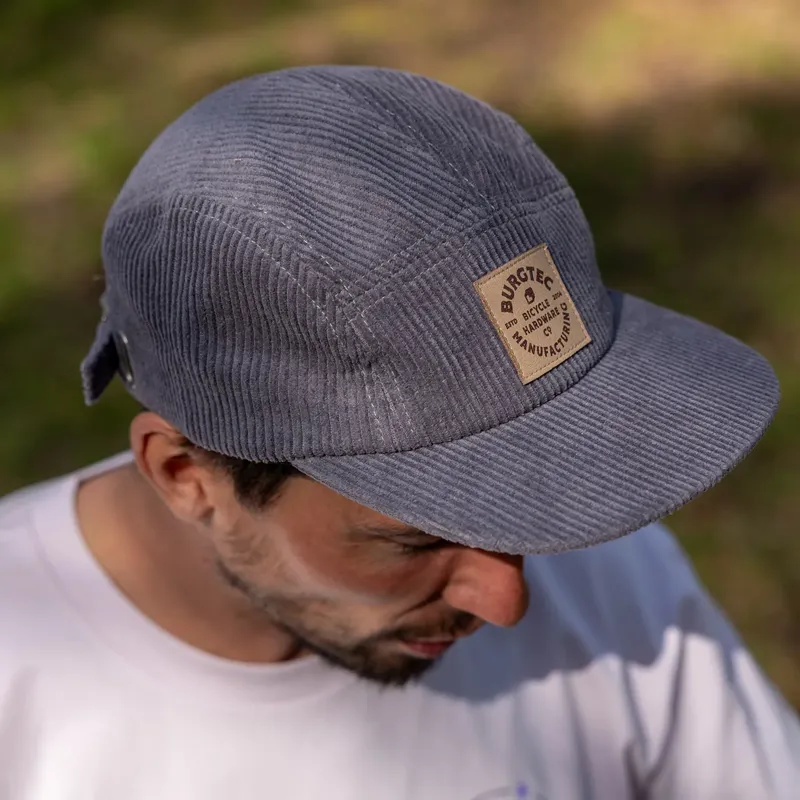 Burgtec Bandit Corduroy Five Panel - Slate-3