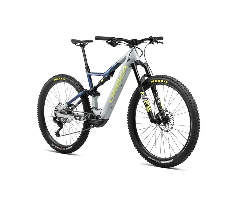 Orbea Rise H30 540Wh e-Mountain Bike In Iceberg Grey / Moondust Blue Gloss-1