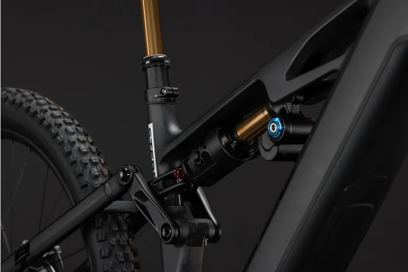 Cube Stereo Hybrid ONE77 HPC AT 800 eMountain Bike in Carbon/White-6