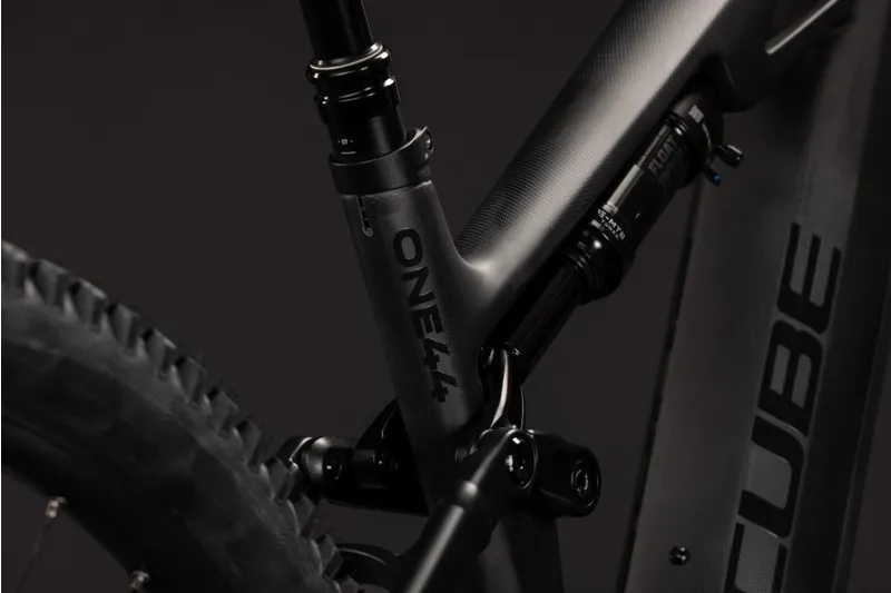 Cube Stereo Hybrid ONE44 HPC SLX 800 eMountain Bike in Blackline-8