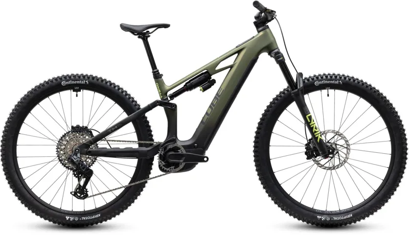 Cube Stereo Hybrid ONE44 HPC TM 800 eMountain Bike in Reed Green/Gills