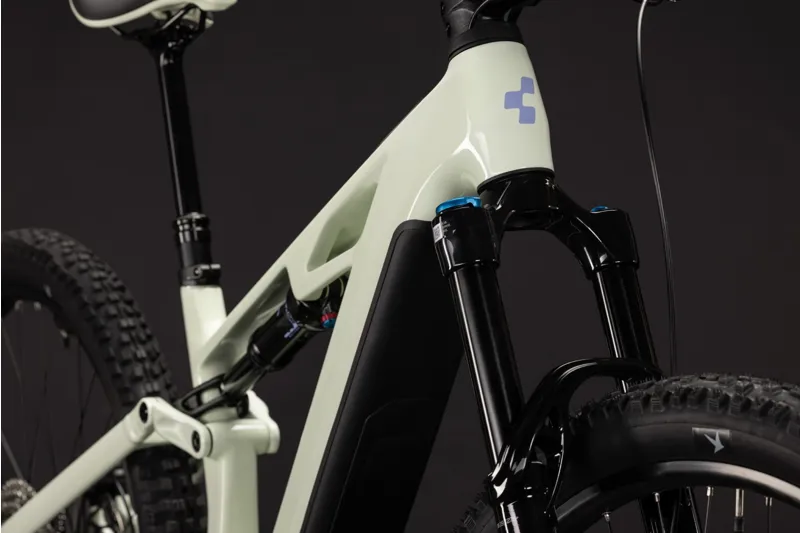 Cube Stereo Hybrid ONE44 HPC Race 800 eMTB Bike in Mellow Yellow/Lilac-5