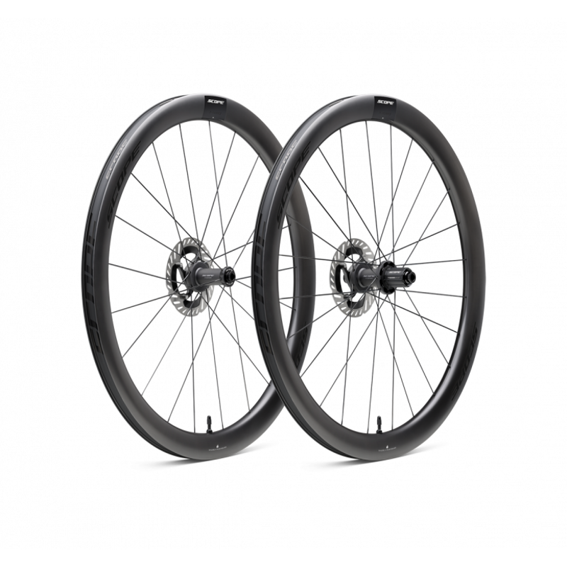 Scope Cycling R4 V2 Road Wheelset Black 45mm disc brake
