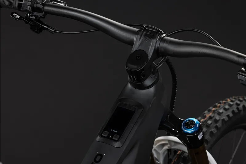 Cube Stereo Hybrid ONE77 HPC AT 800 eMountain Bike in Carbon/White-10