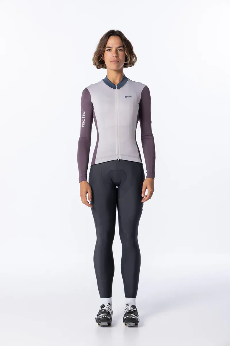 Tactic Sport Women's Retrace Long Sleeve Summer Jersey - Grey-2