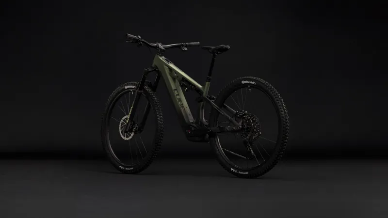 Cube Stereo Hybrid ONE44 HPC TM 800 eMountain Bike in Reed Green/Gills-1