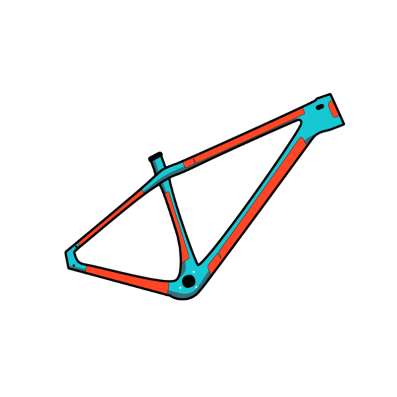 RideWrap Covered Protection - Hardtail MTB Frame Kit