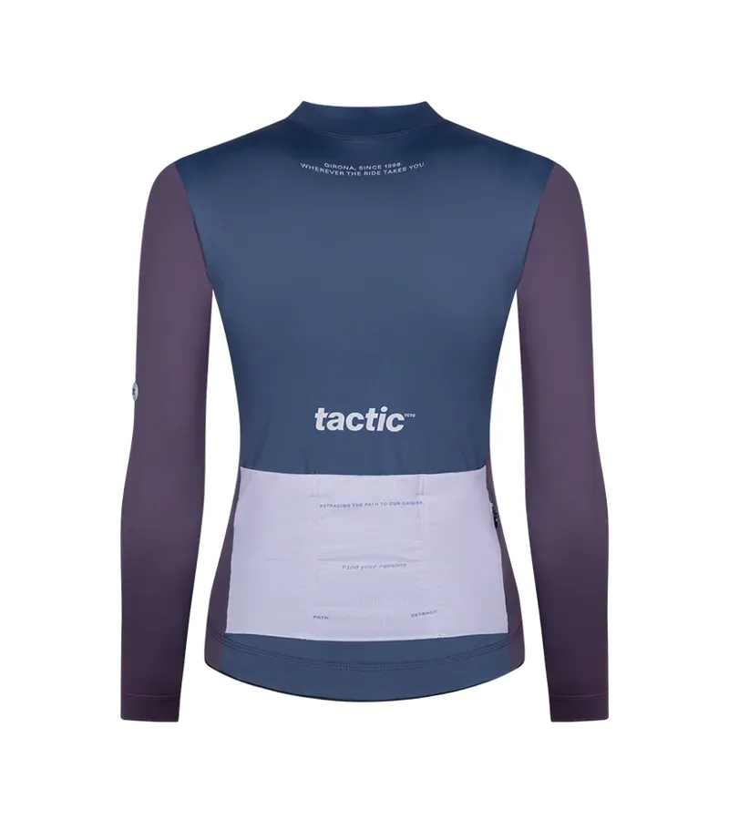 Tactic Sport Women's Retrace Long Sleeve Summer Jersey - Grey-1