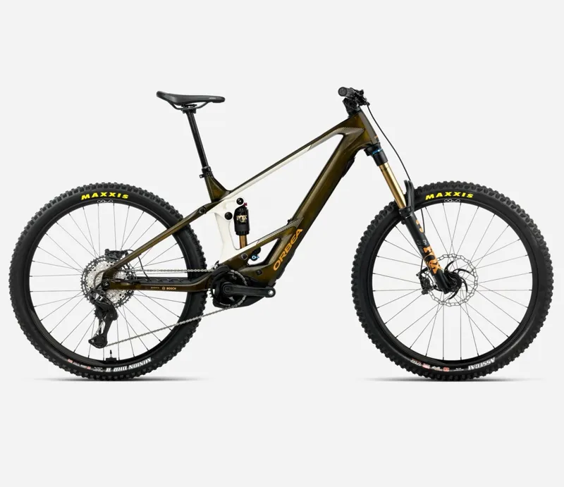 Orbea Wild M-Team Caramel Carbon View - Cream White Matt-1