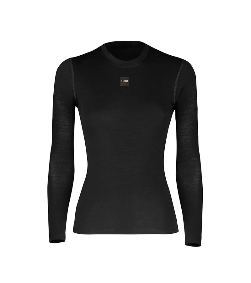 Tactic Sport Women's Merino Long Sleeve Base Layer - Black