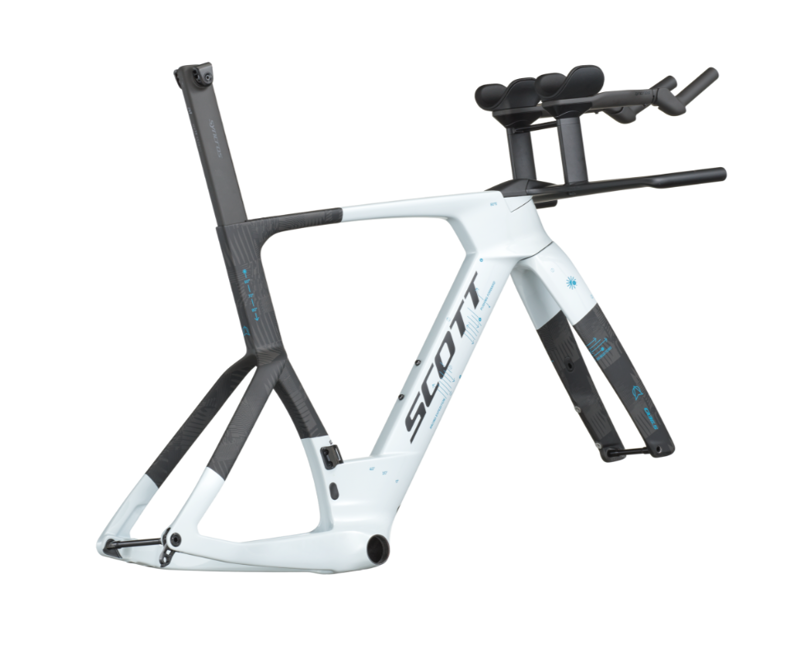 Scott Plasma RC TT Frameset HMX Cumulus White Carbon Black