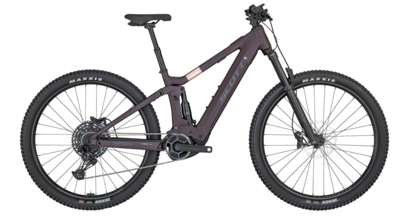 Scott Contessa Strike eRide 920 Mountain Bike In Burgundy Purple