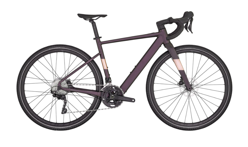 Scott Contessa Speedster Gravel eRide 25 Electric Bike in Burgundy Purple