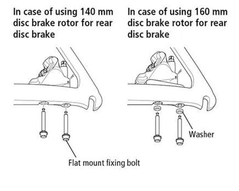 Shimano Spares Flat Mount Brake Caliper Fixing Bolt-1