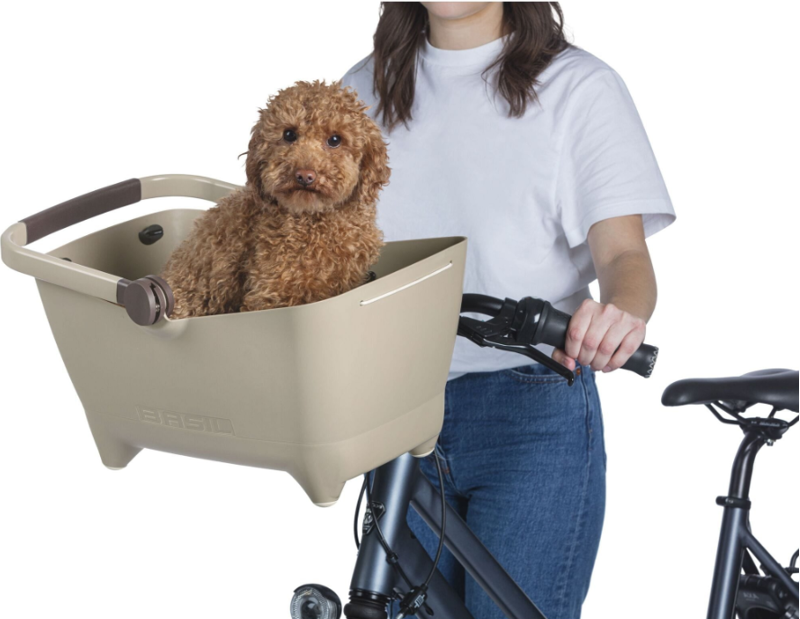 Basil Buddy Dog Bicycle Basket KF 32L Brown 32 litres-2