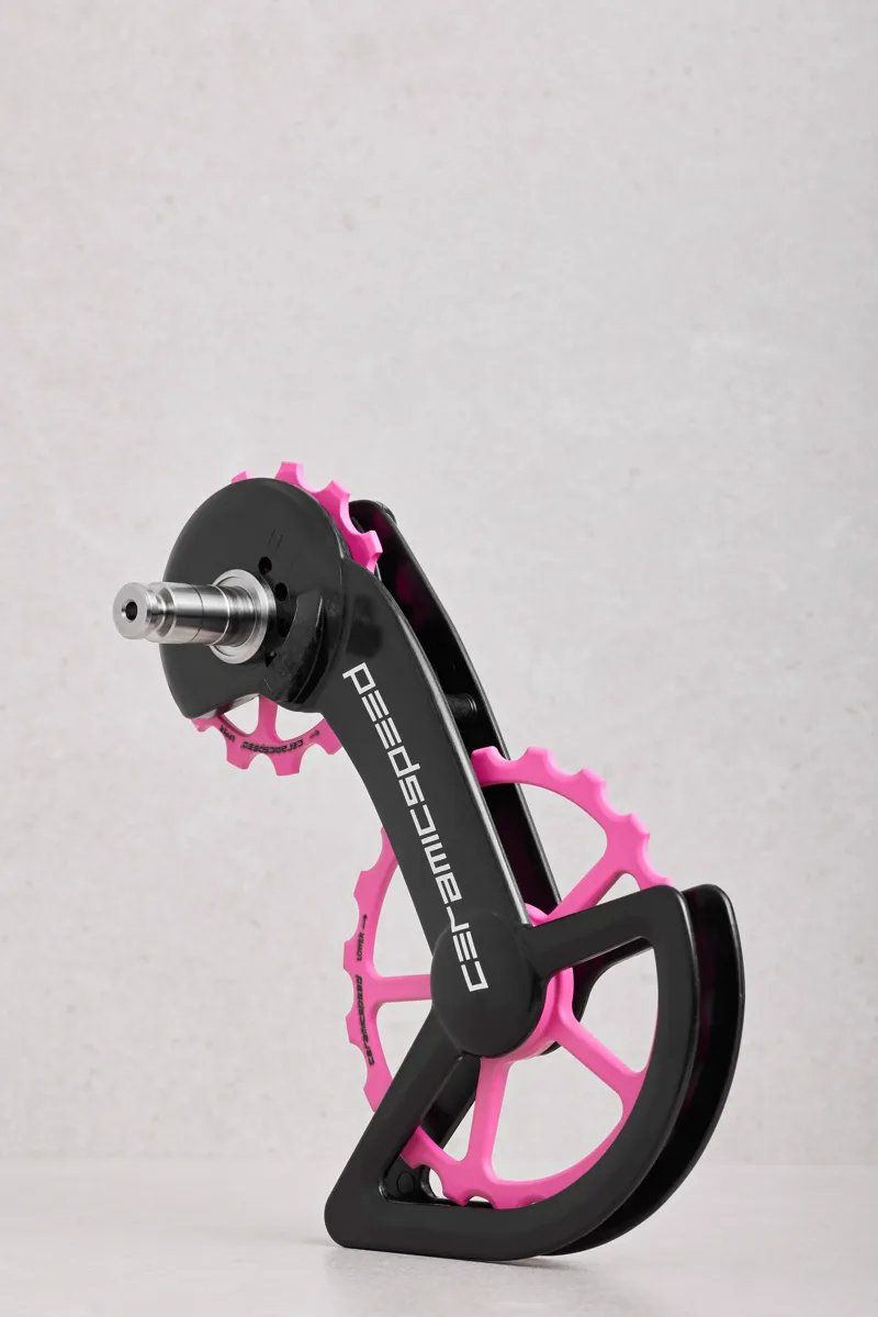 CeramicSpeed OSPW System Cerakote Coated Campag 12 Spd Pulley Wheels Pink-1