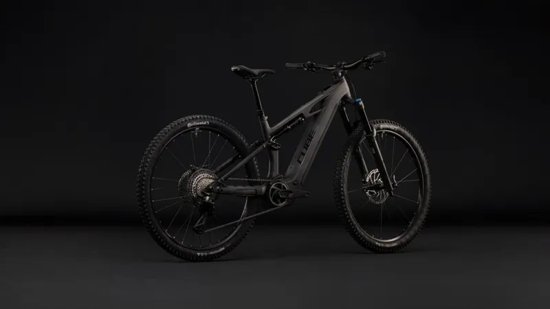 Cube Stereo Hybrid ONE44 HPC SLX 800 eMountain Bike in Blackline-3