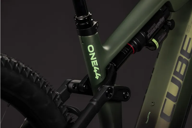 Cube Stereo Hybrid ONE44 HPC TM 800 eMountain Bike in Reed Green/Gills-8